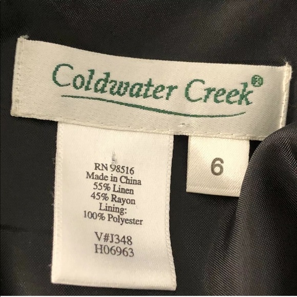 Coldwater Creek Button Down Linen Long Shirt Dress - Picture 4 of 5